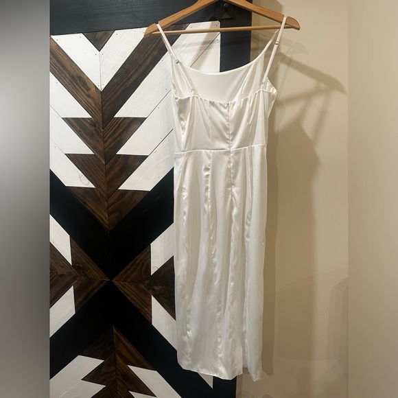 White Silk Dress - Picture 2 of 2